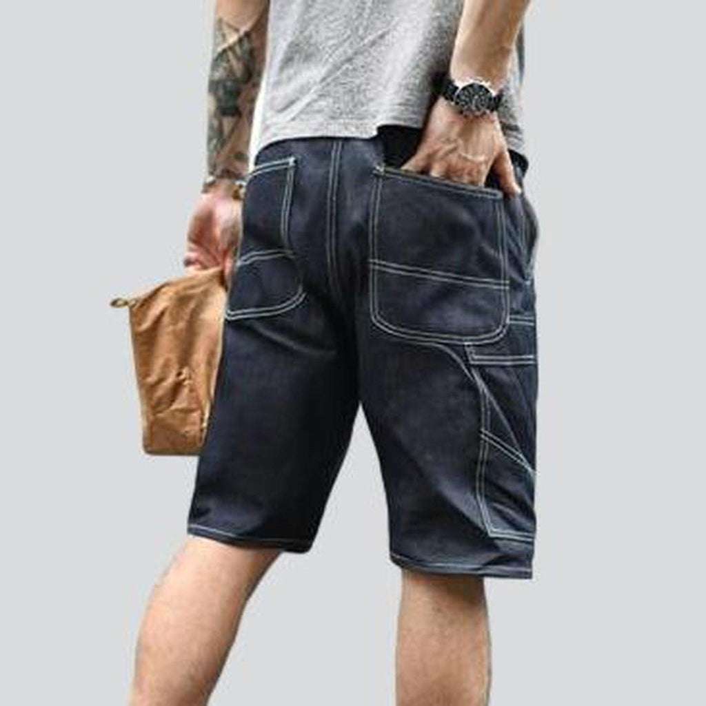 Hochwertige Indigo-Jeans-Shorts