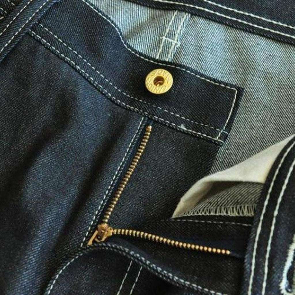 High-quality indigo jeans shorts