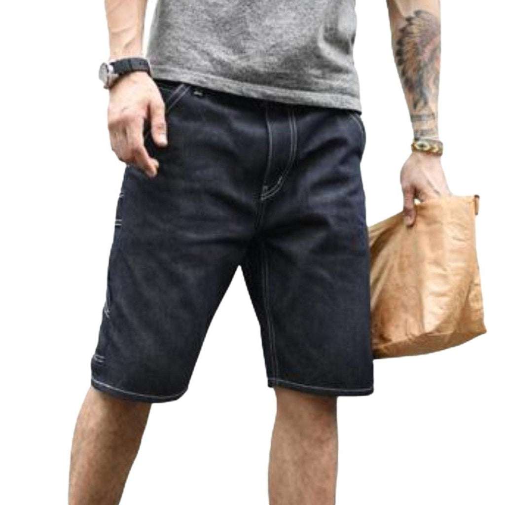 Hochwertige Indigo-Jeans-Shorts