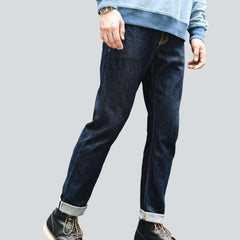 High-quality indigo men jeans