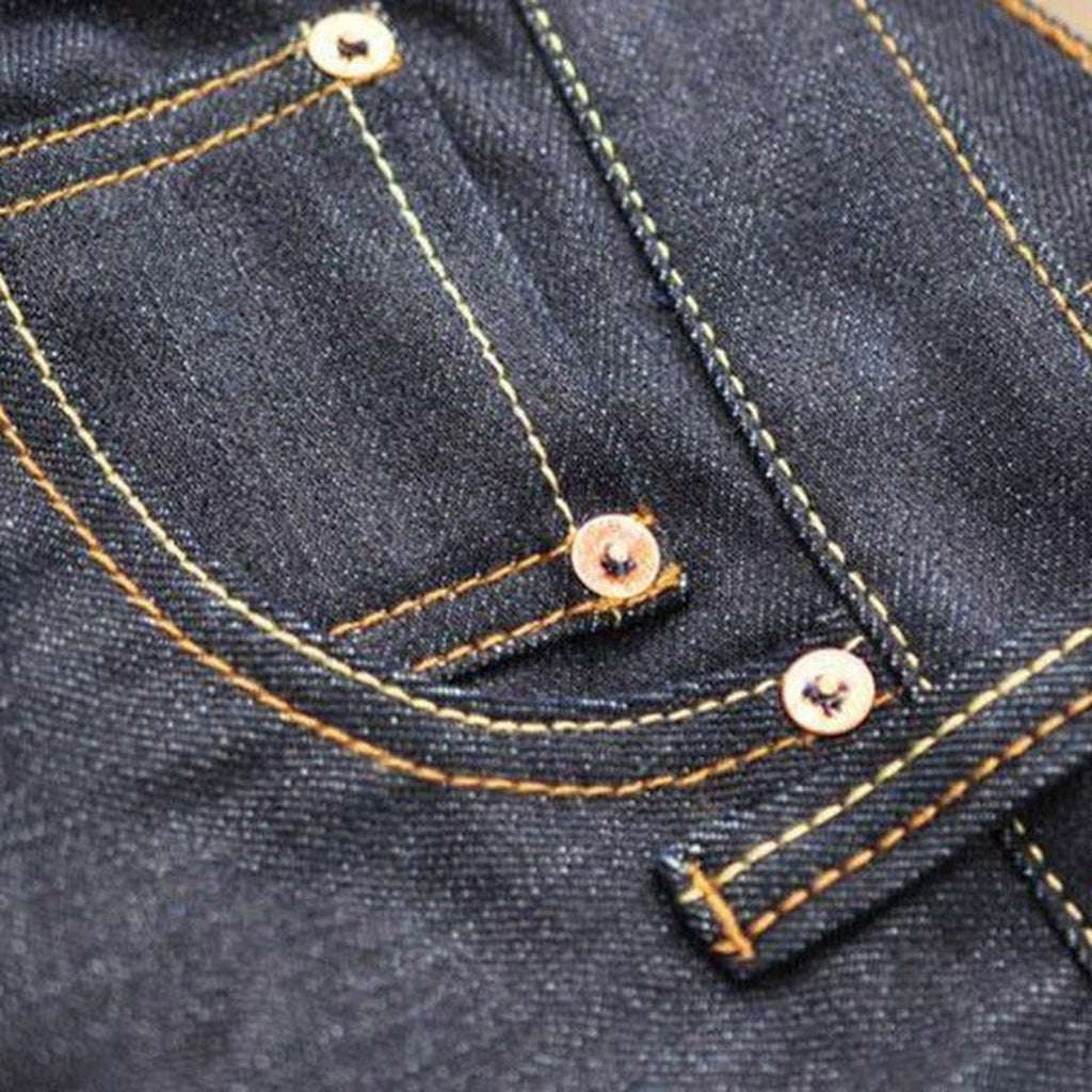 High-quality indigo men jeans