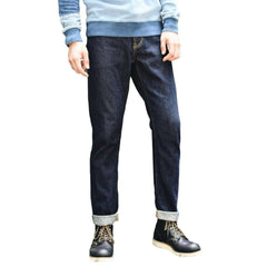 High-quality indigo men jeans