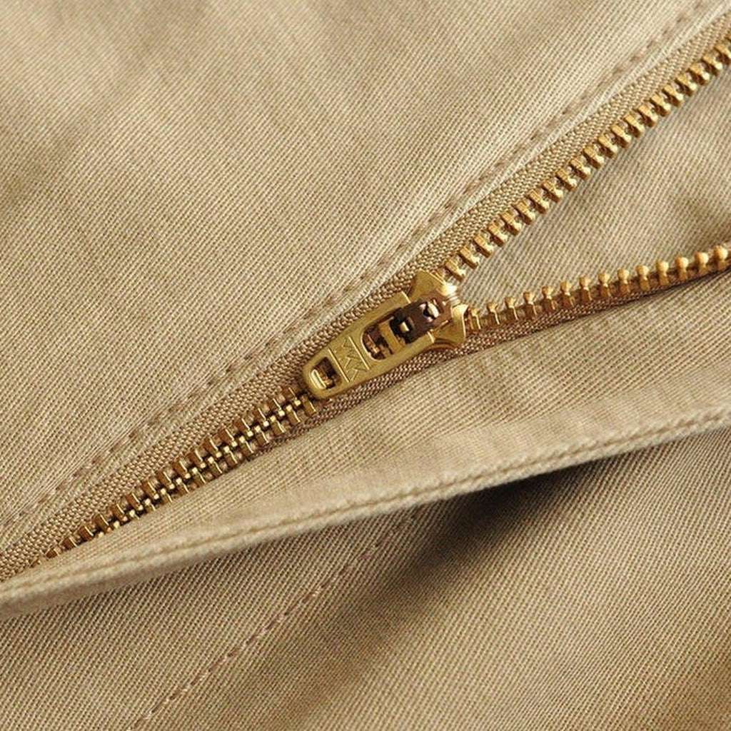 High-quality sand color jeans