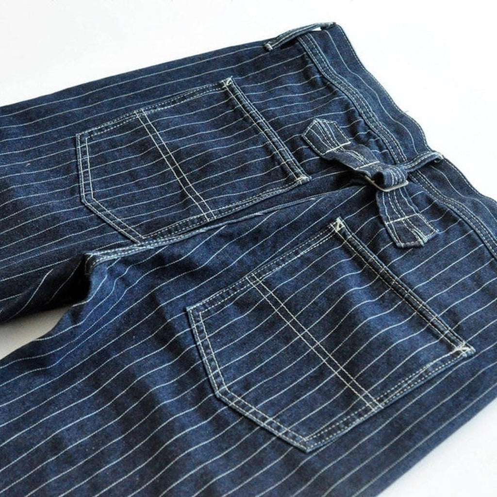 High-quality striped men jeans