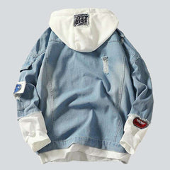 Light blue men jeans jacket