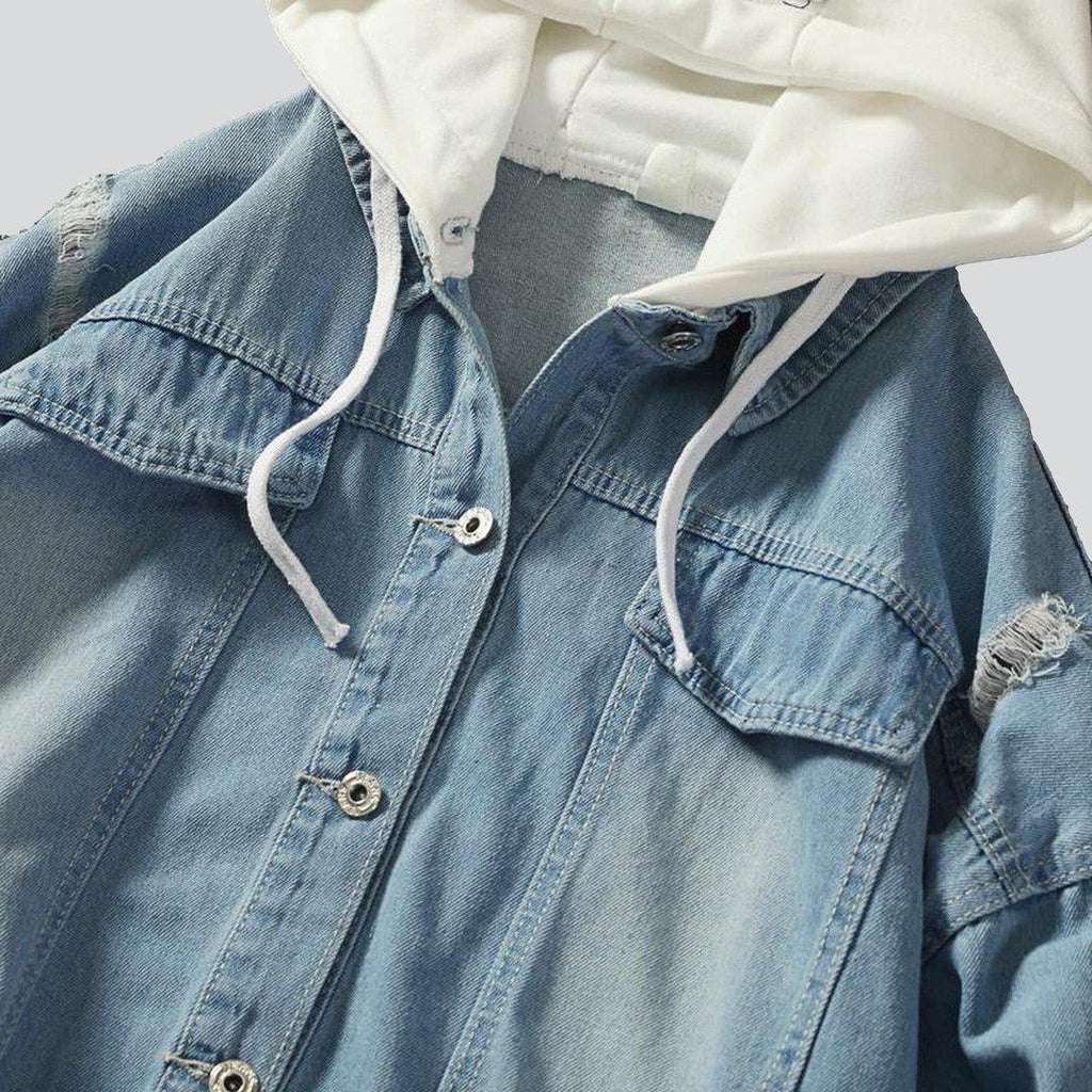 Light blue men jeans jacket