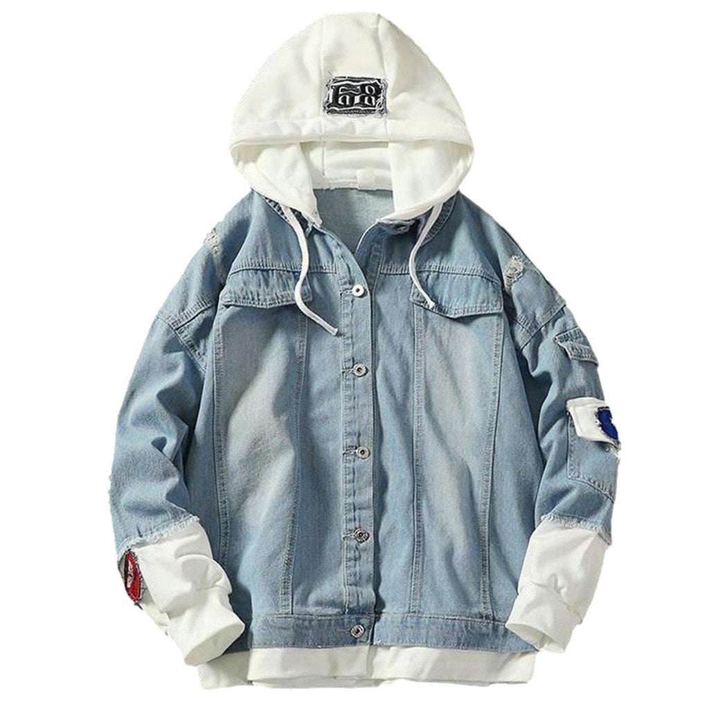 Chaqueta vaquera azul claro para hombre