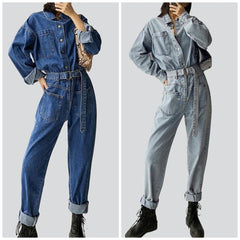 Oversized women jeans overall