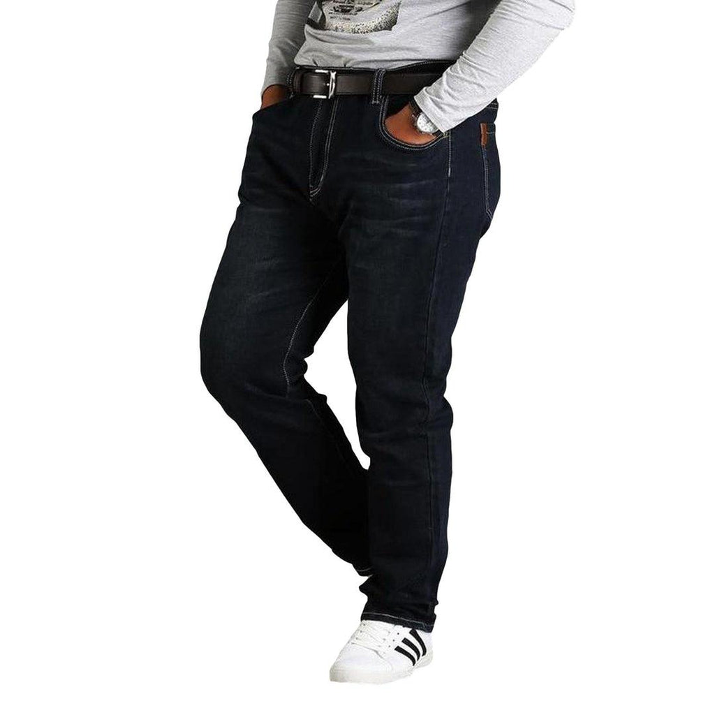Plus size regular men jeans