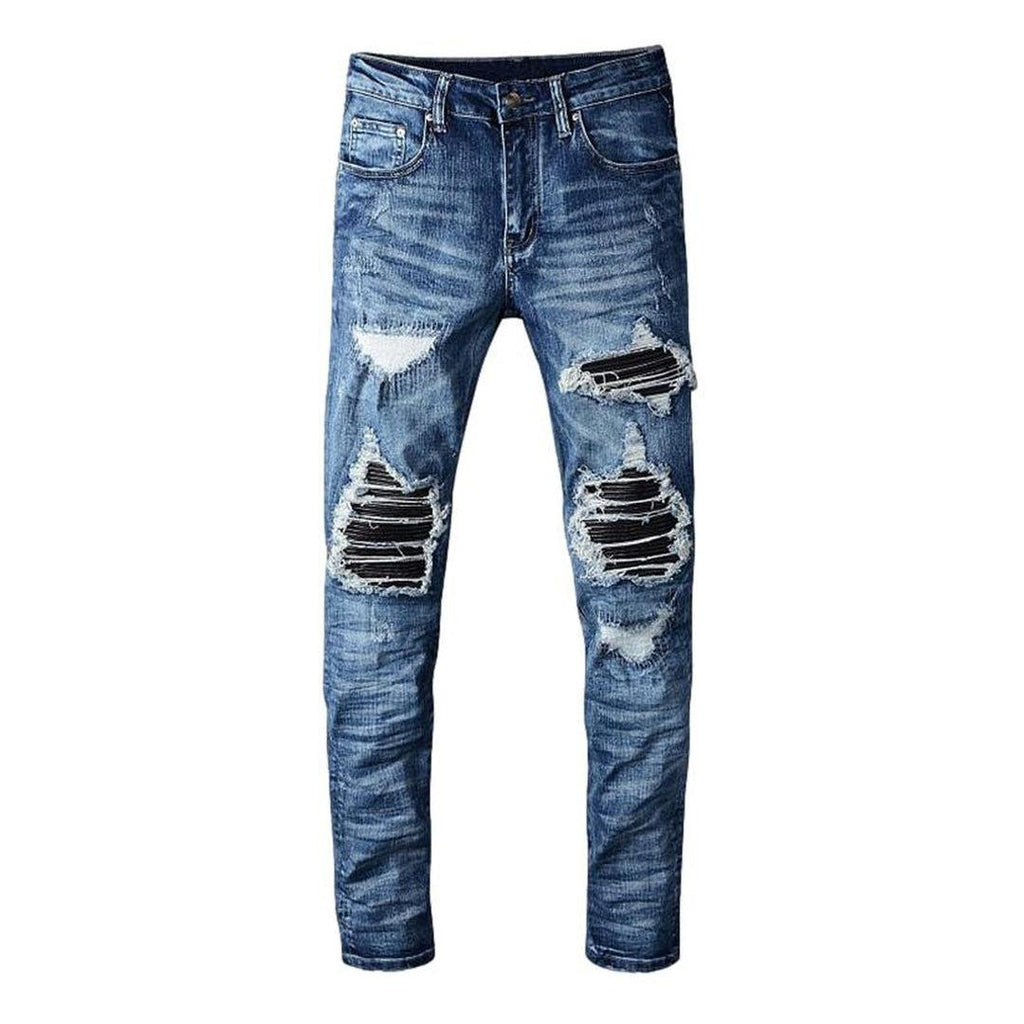 Stylish biker men jeans