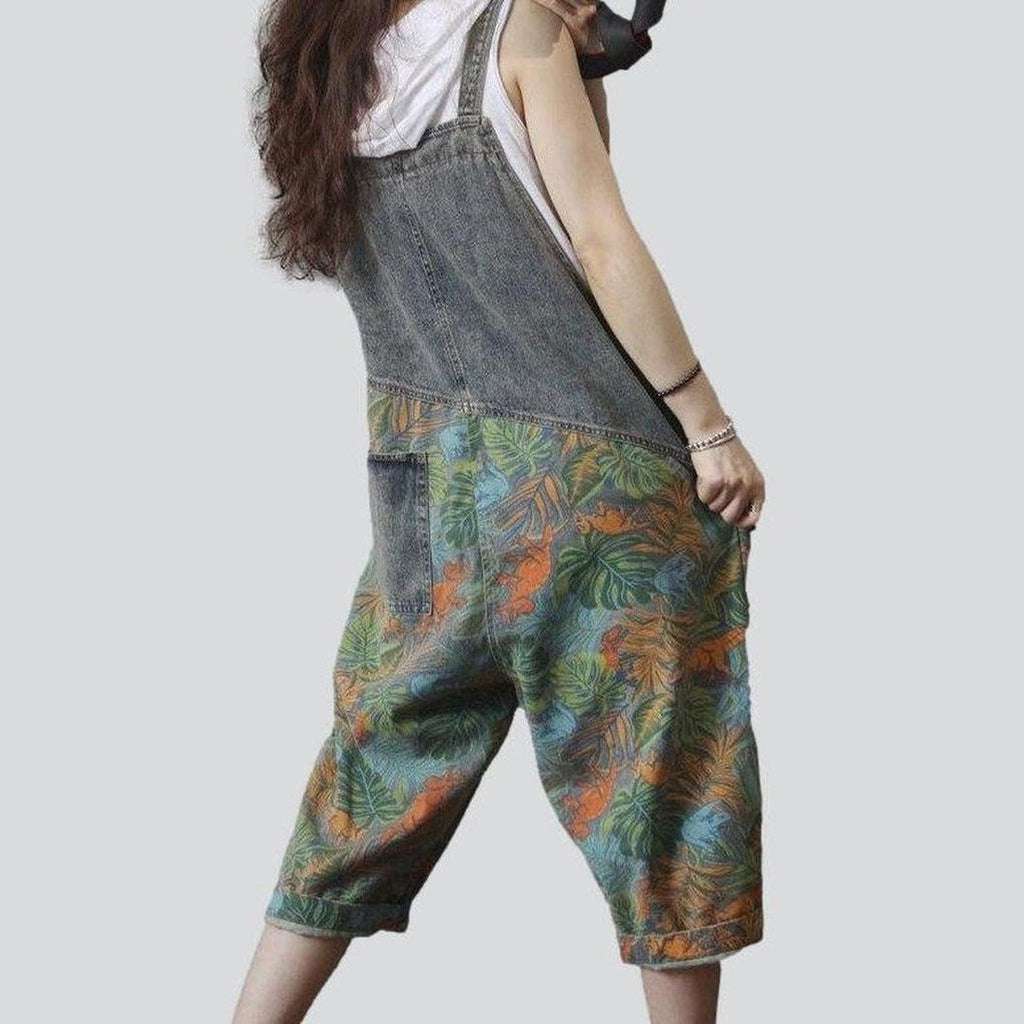 Grey jungle painted women overall