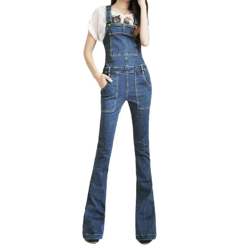 Bootcut-Jeansoverall für Damen