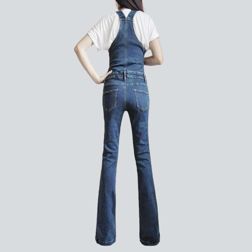 Bootcut-Jeansoverall für Damen