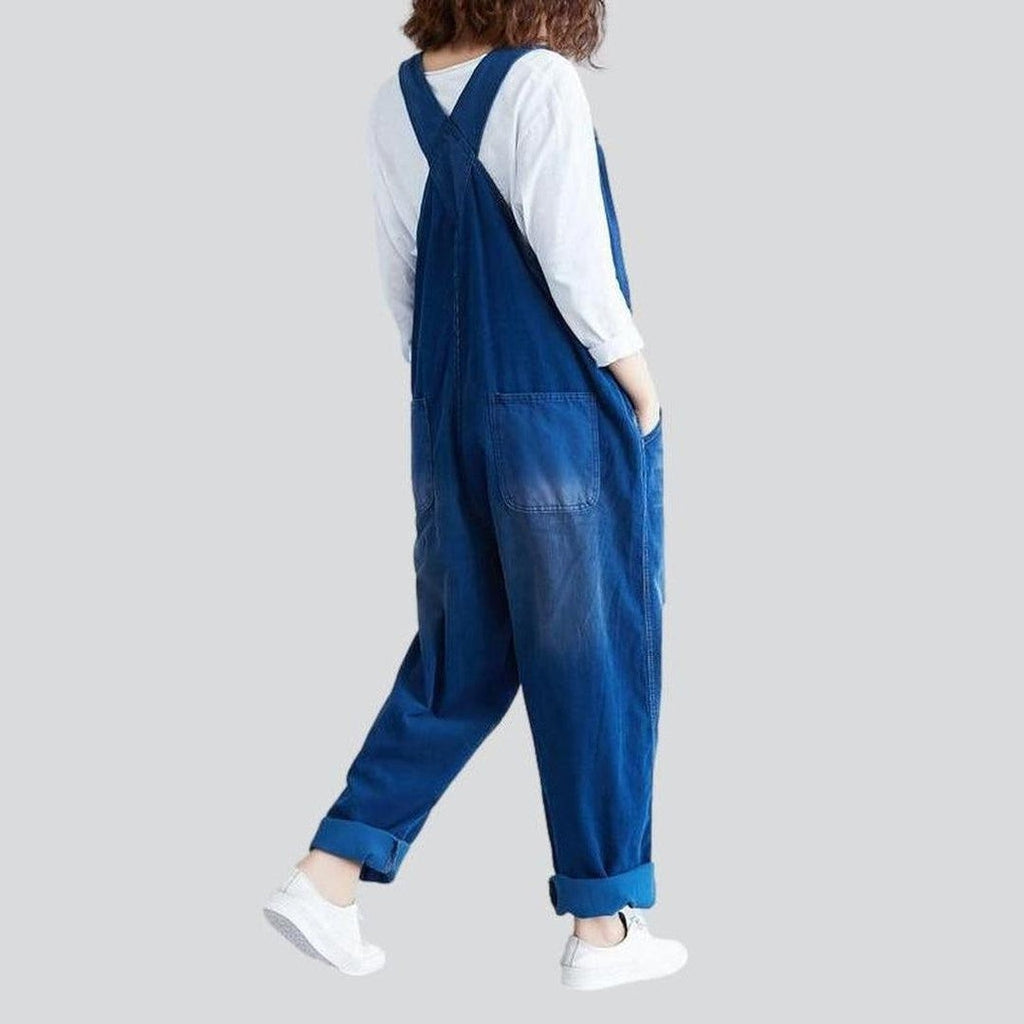 Velvet color women overall