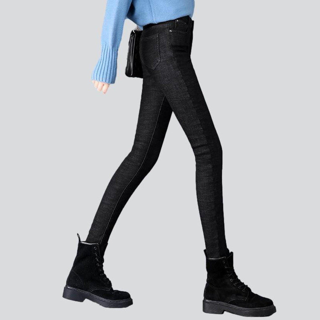 Skinny winter jeans for women