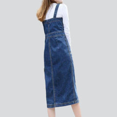 Sleeveless jeans dress for women