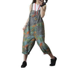 Grey jungle painted women overall