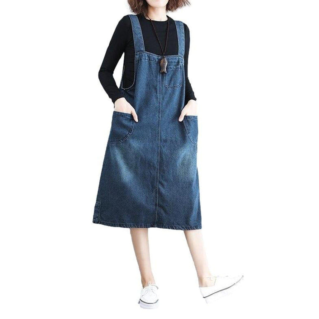 Oversized jeans dress for women