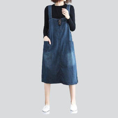 Oversized jeans dress for women