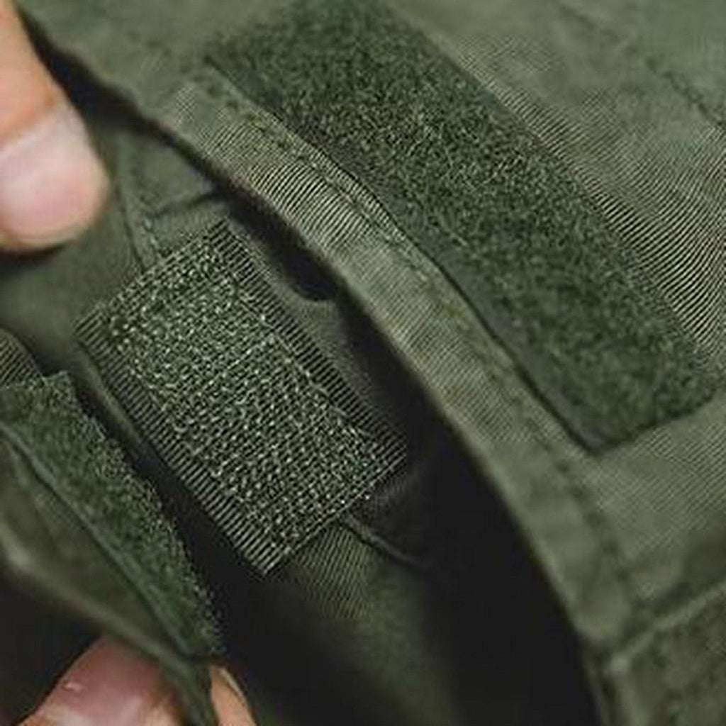 Chaqueta vaquera verde militar para hombre