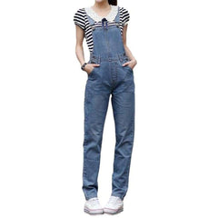 Blue women jeans overall