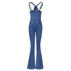 Boot cut women denim overall