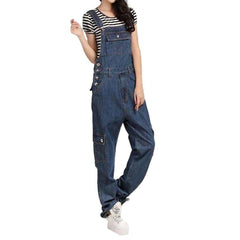 Cargo women denim overall