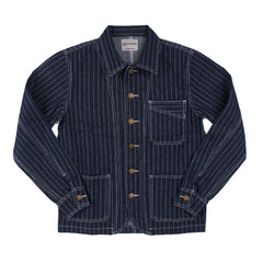 Classic striped men denim jacket