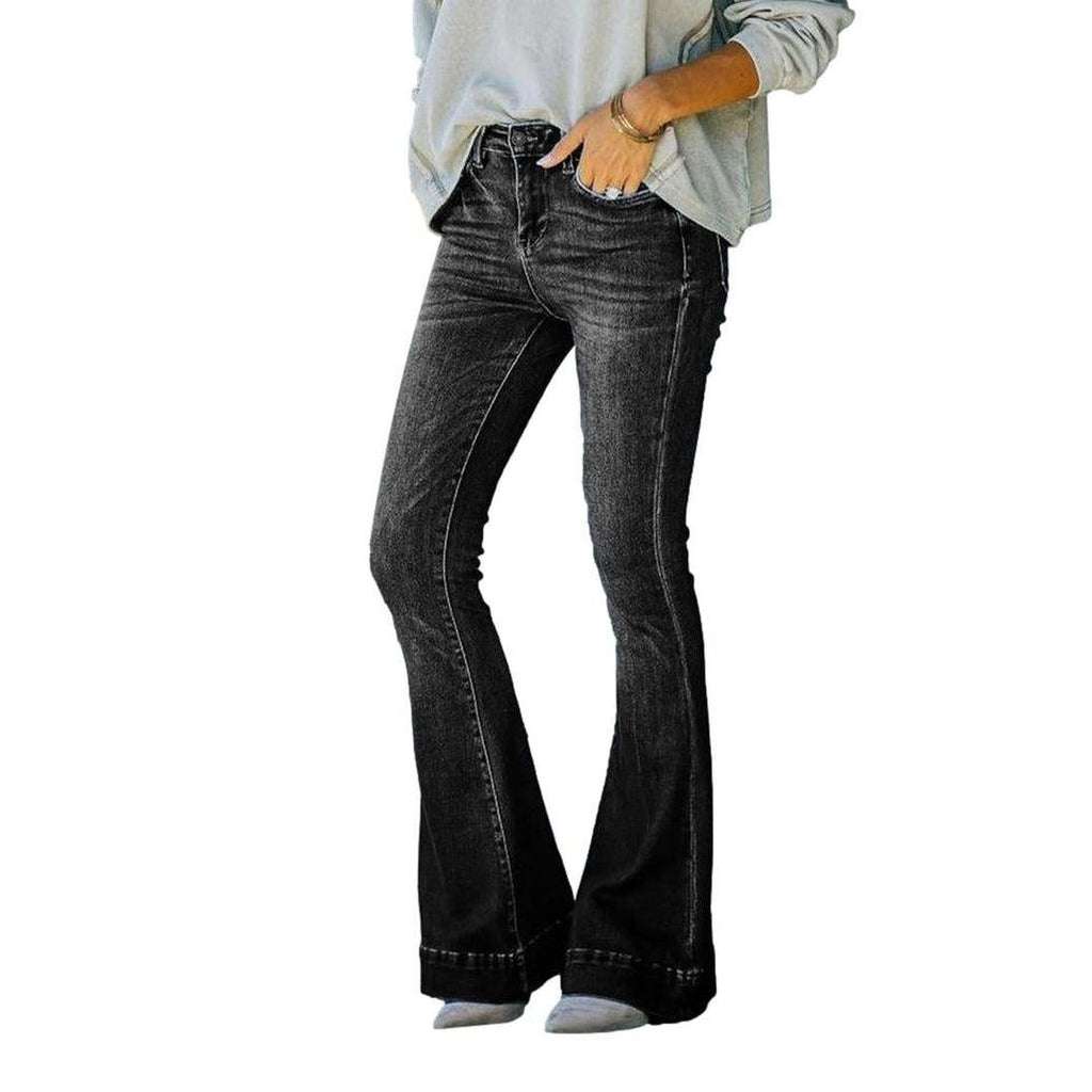 Low waist boot cut jeans