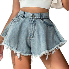 Culotte jeans shorts for women