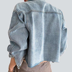 Fashion short women denim coat