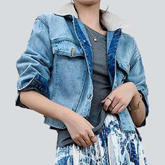 Fashion short women denim coat