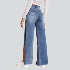 Wide-leg loose jeans for women