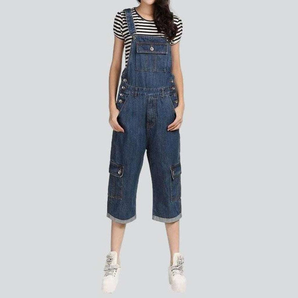 Cargo women jeans overall shorts