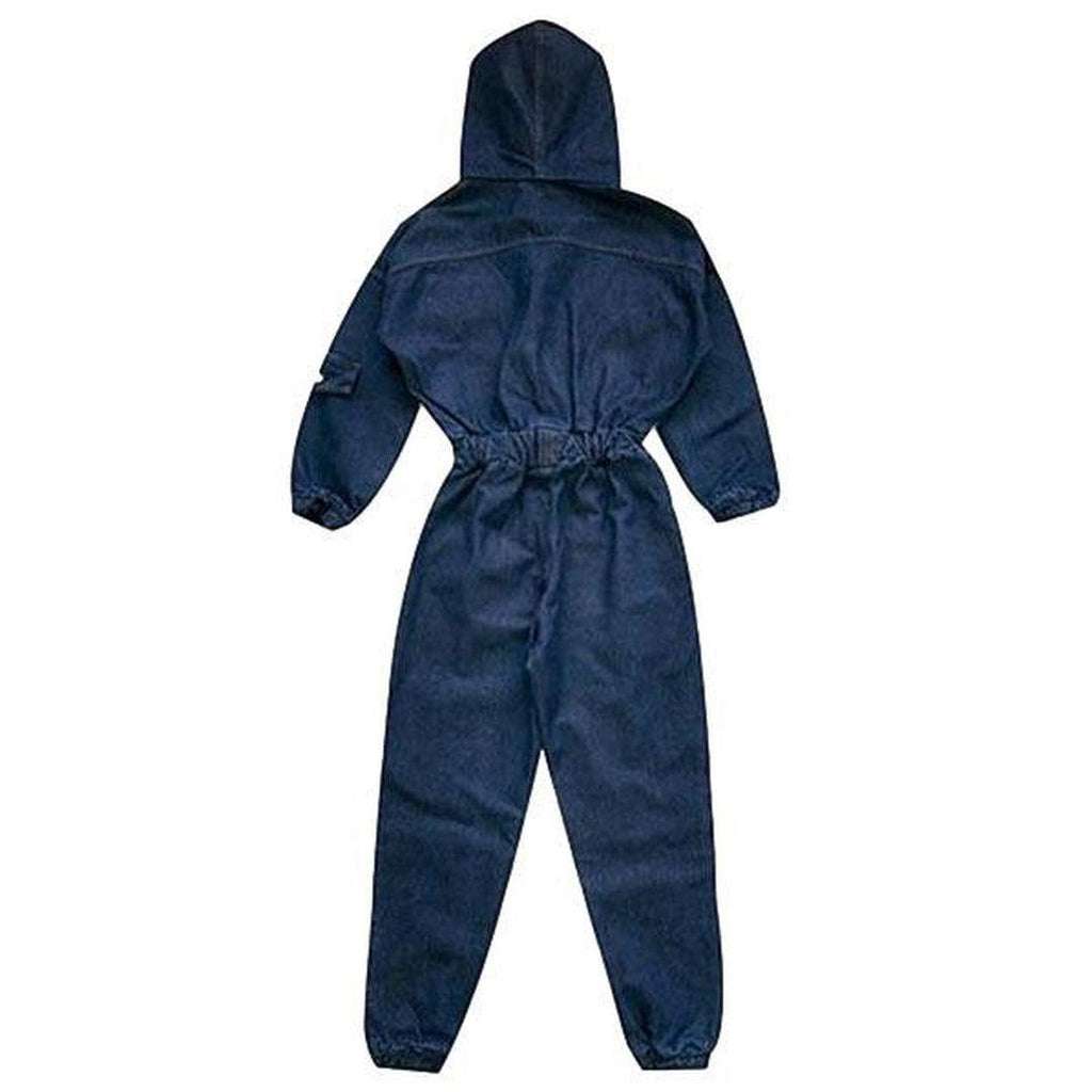 Hooded women denim overall