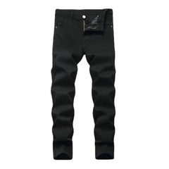 Vaqueros ajustados de color liso para hombre
