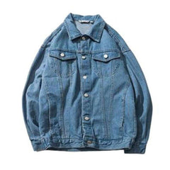 Casual oversized men jeans jacket