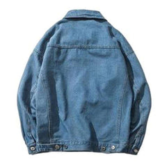 Casual oversized men jeans jacket