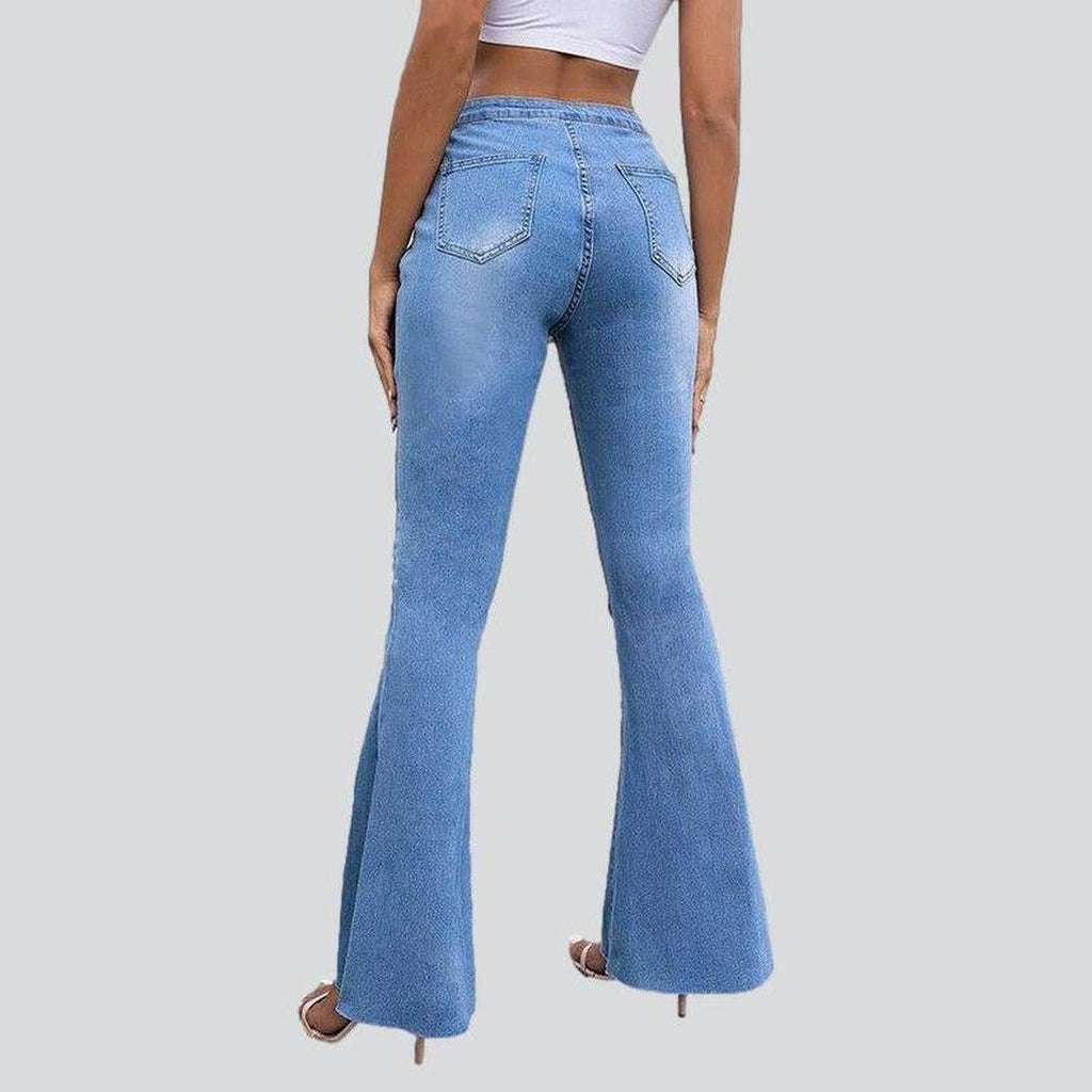 Fashion women boot cut jeans