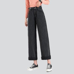 Short women baggy jeans