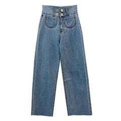 Weite Jeans mit ultrahoher Taille