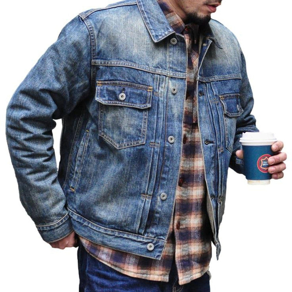 Premium Herren Vintage Jeansjacke