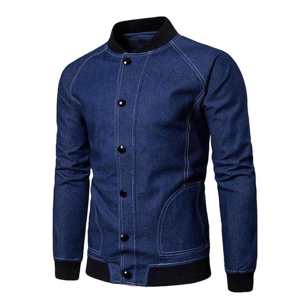 Buttoned men denim jacket