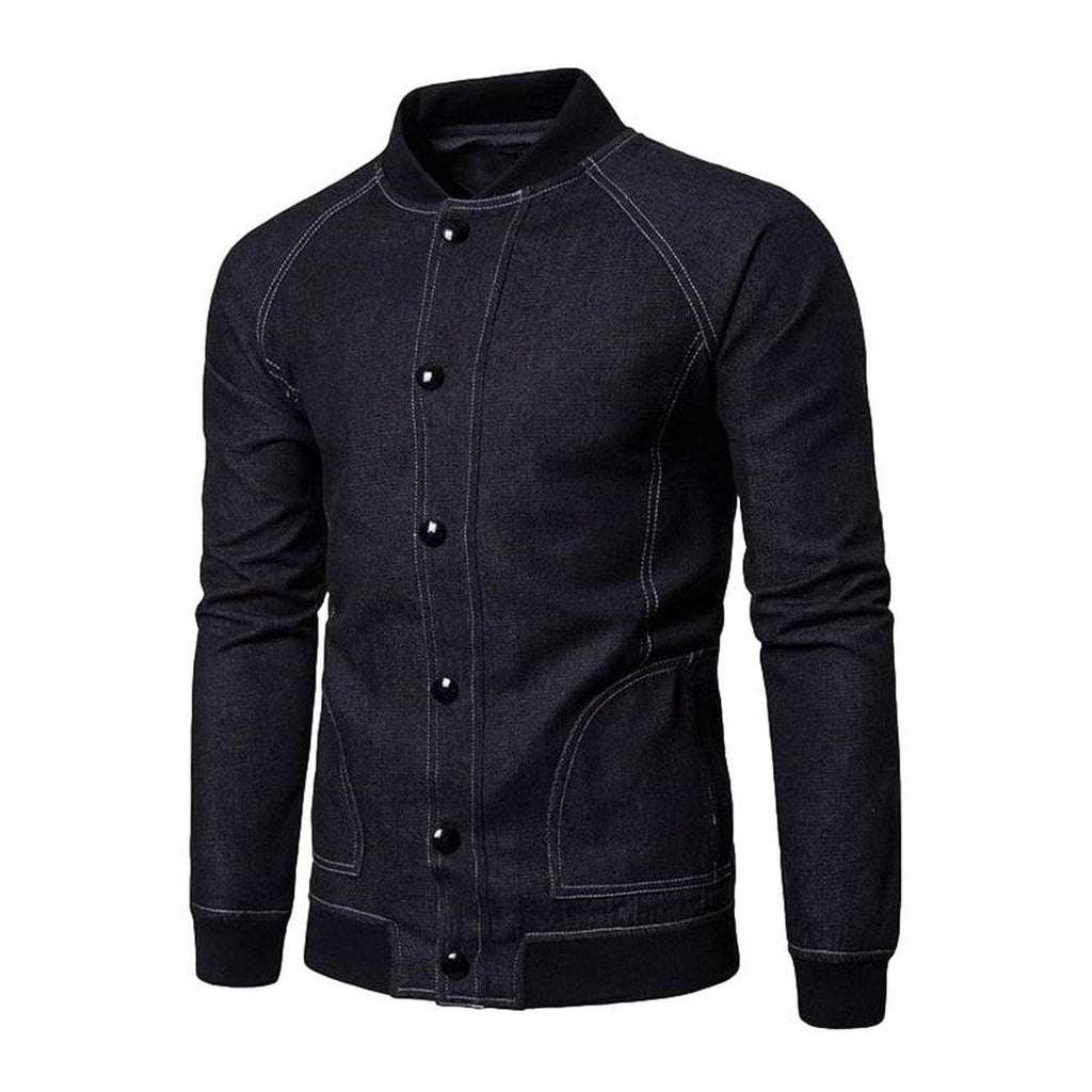 Buttoned men denim jacket