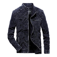 Stylish denim jacket with a zipper