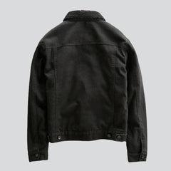 Chaqueta vaquera premium de sherpa para hombre