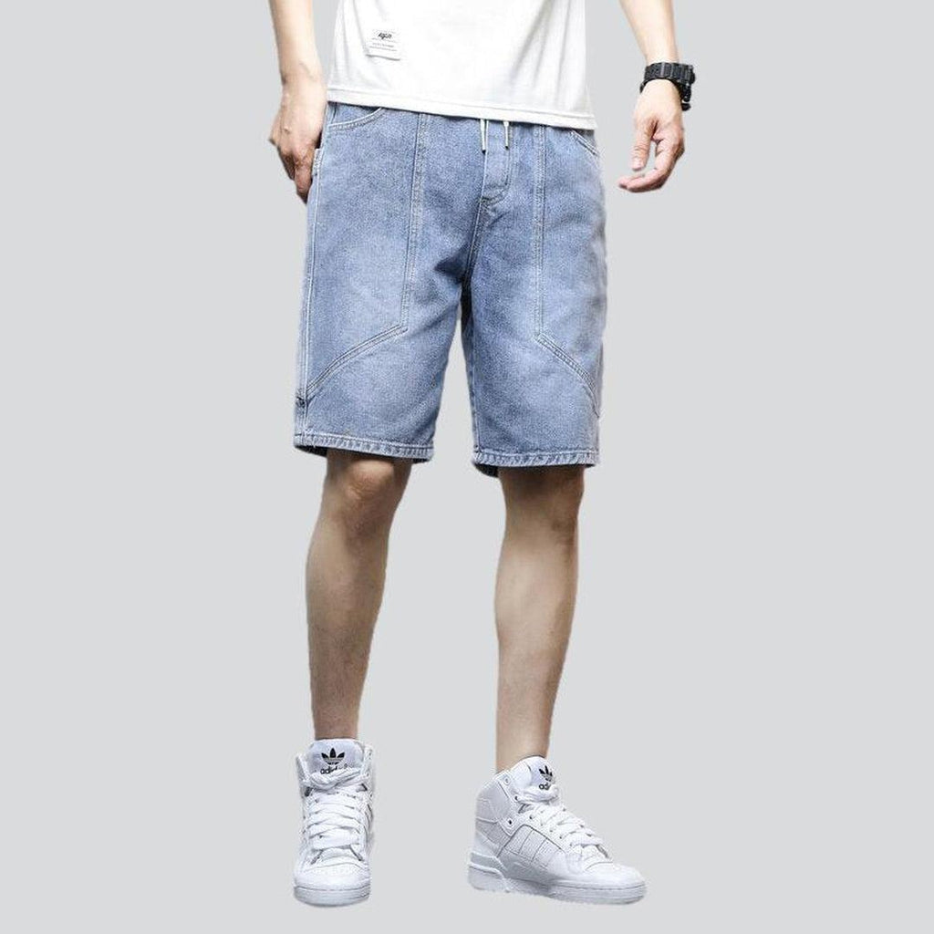 Street fashion men denim shorts