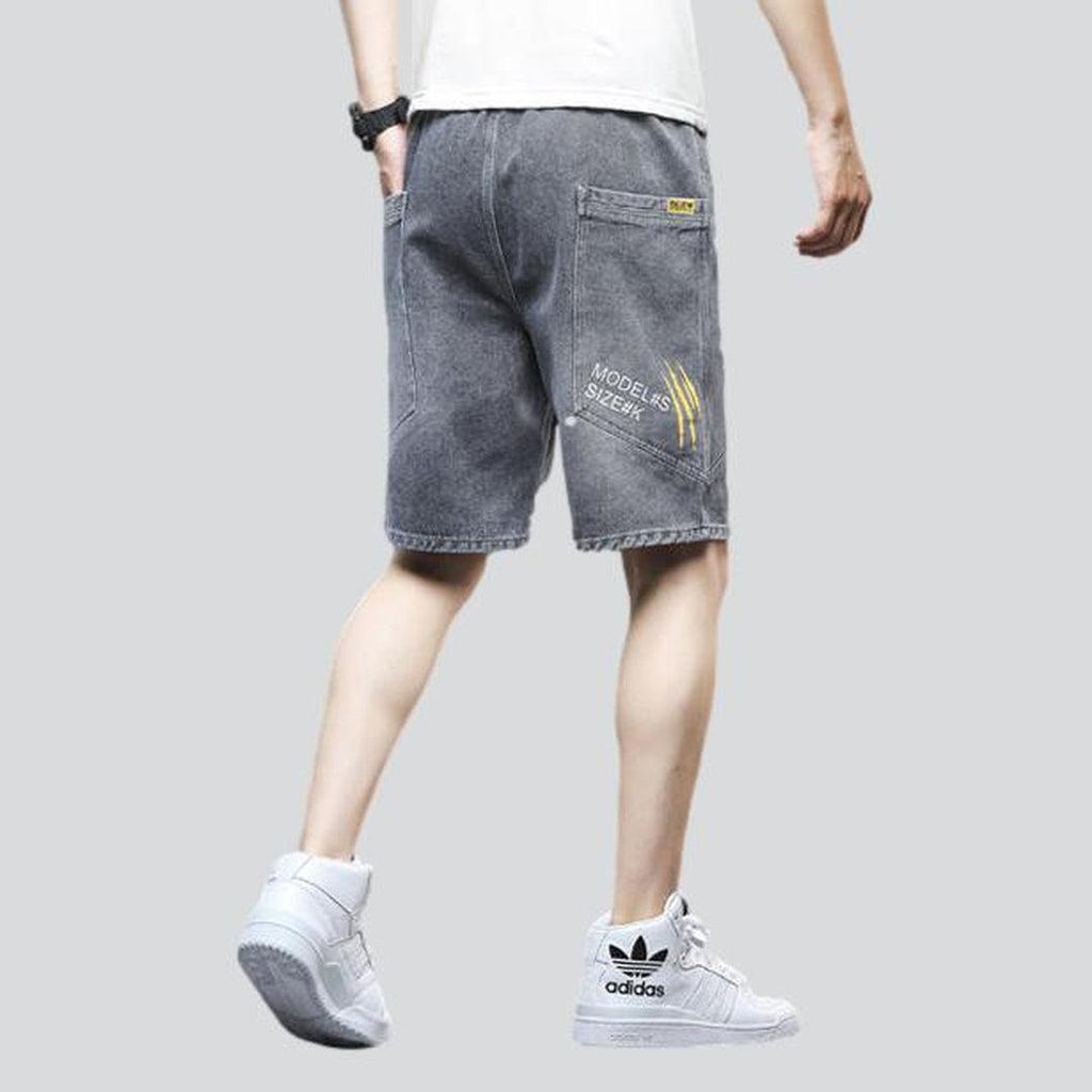 Street fashion men denim shorts