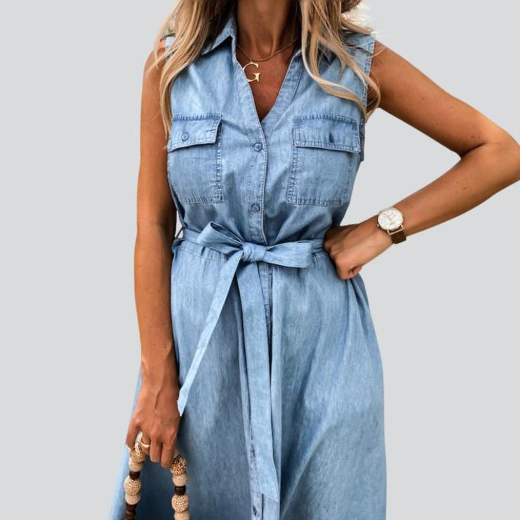 Summer women denim dress