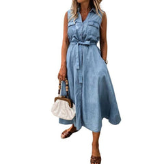 Summer women denim dress